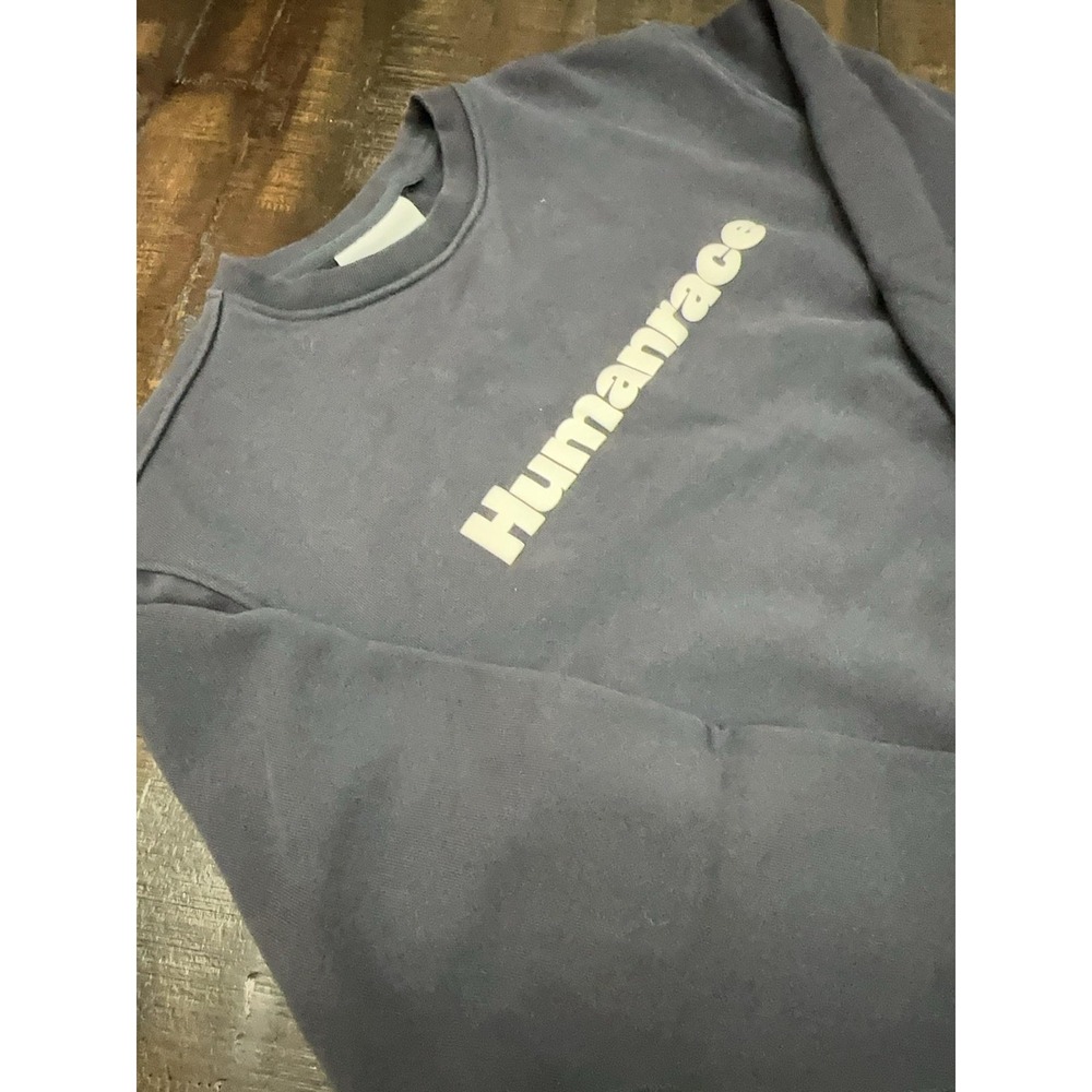 Adidas Humanrace Sweatshirt Mens Large Gray Fleece Crewneck Pharrell Williams